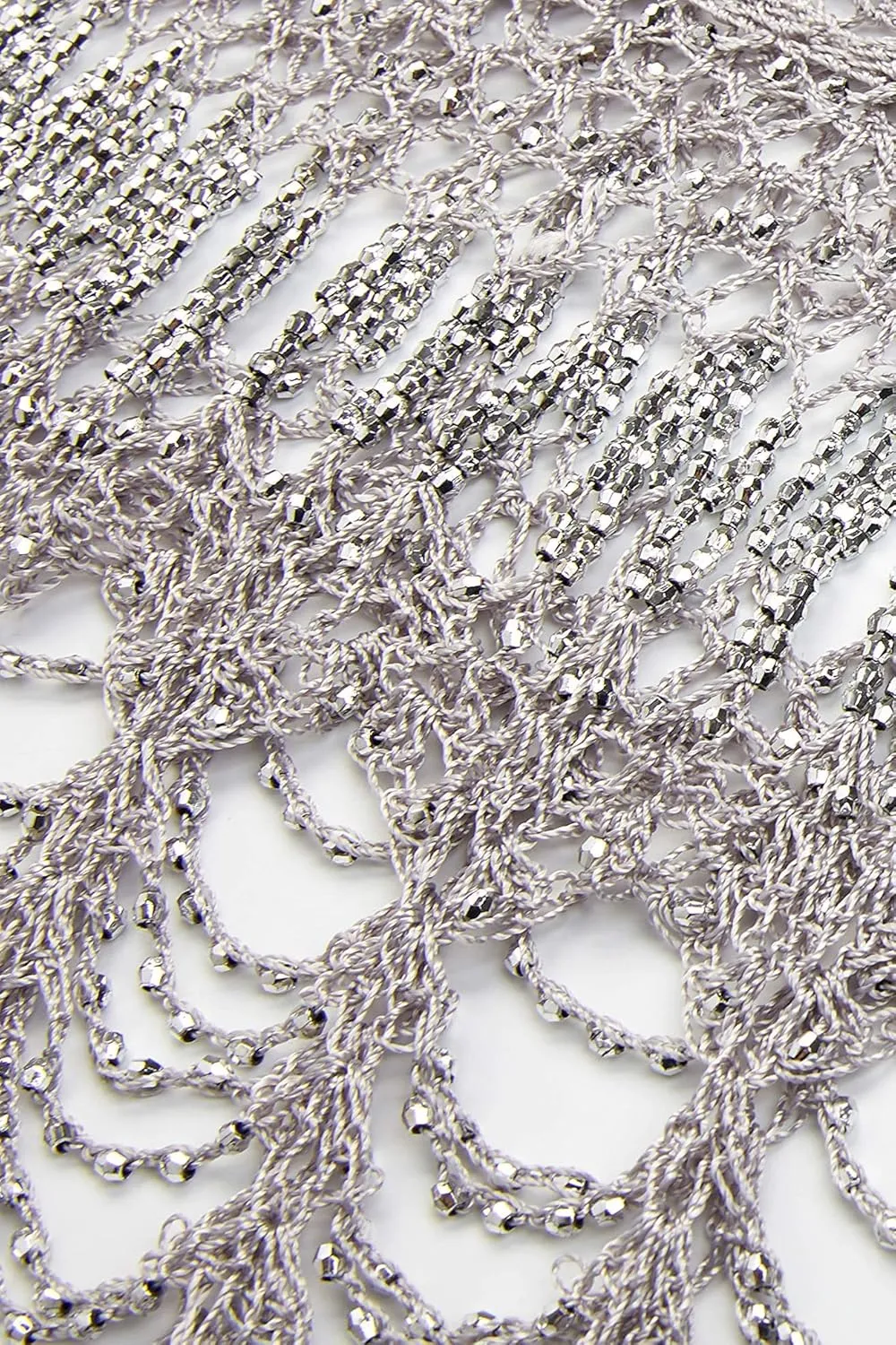 BABEYOND 1920s Shawl Wraps Gatsby Beaded Evening Cape Bridal Shawl Bolero Flapper Cover Up