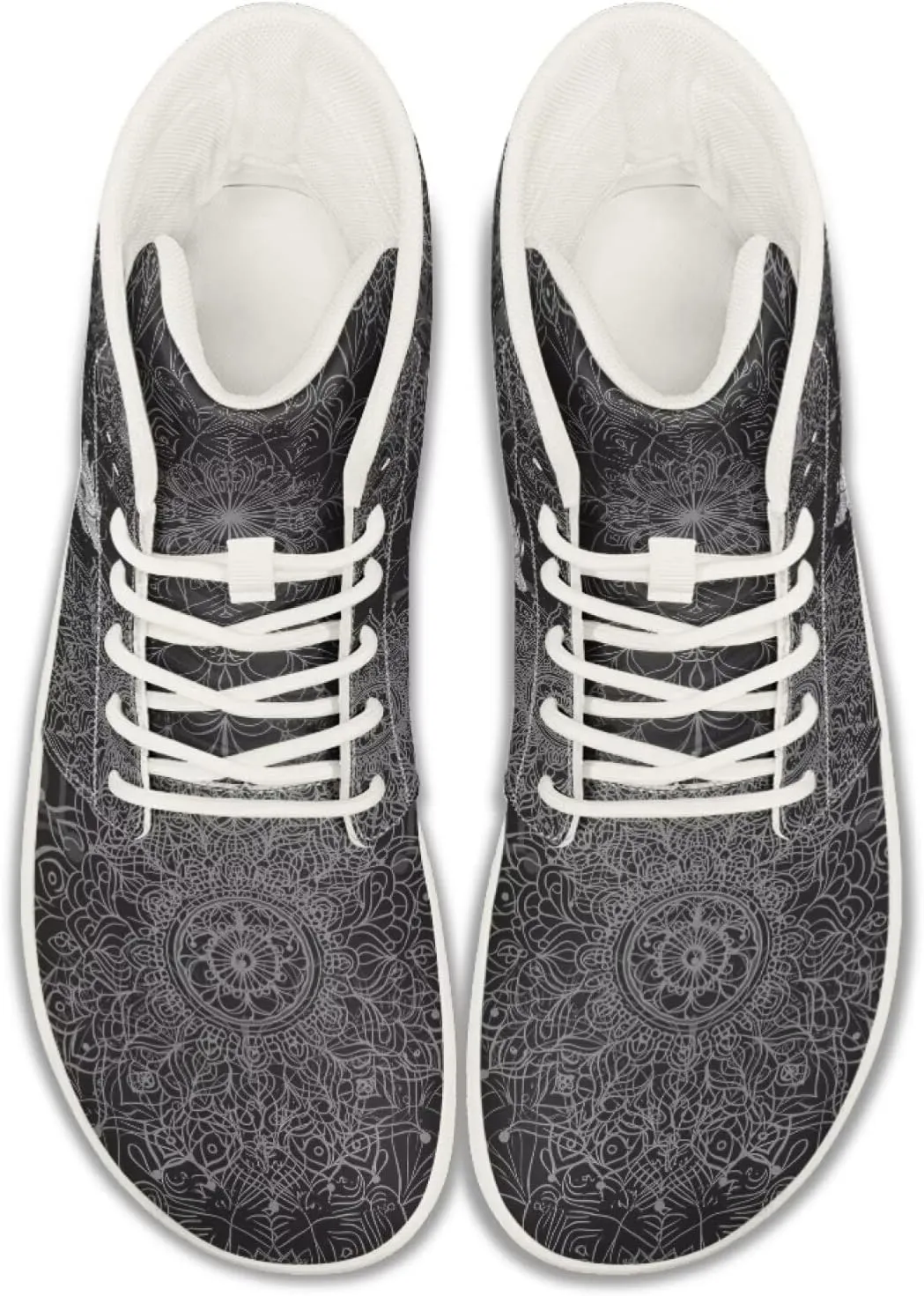 Dragon Print Men's Running Shoe Slip On High Tops Walking Sneakers Gym Tennis Athletic Shoes