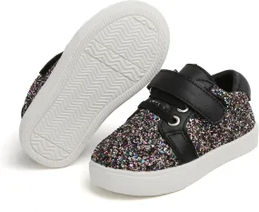 Felix & Flora Toddler/Little Kid Girls Running Shoes Sports Sneakers Princess Casual Glitter Shoes.