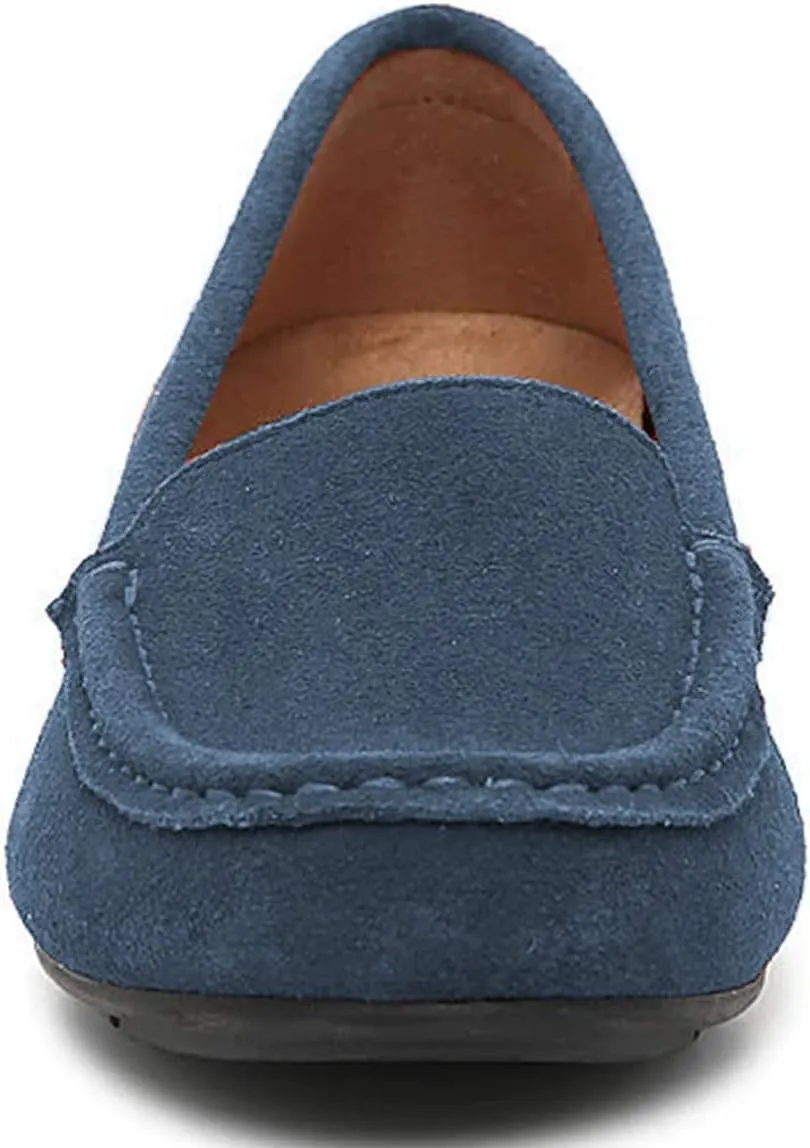 FSJ Women Comfy Closed Round Toe Moccasins Slip on Flat Slipper Soft Sole Loafer Daily Walking Shoes