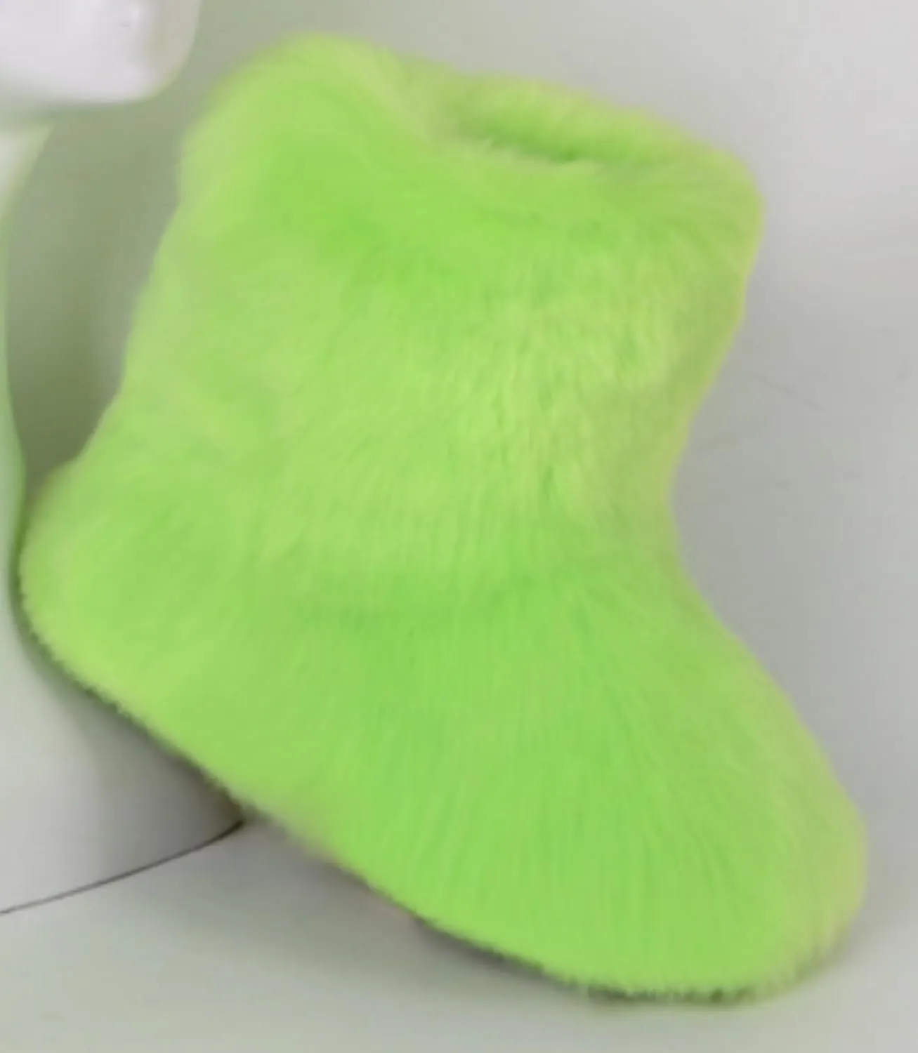 Girls Fluffy Furry Snow Boots Faux Fur Winter Warm Outdoor Boots