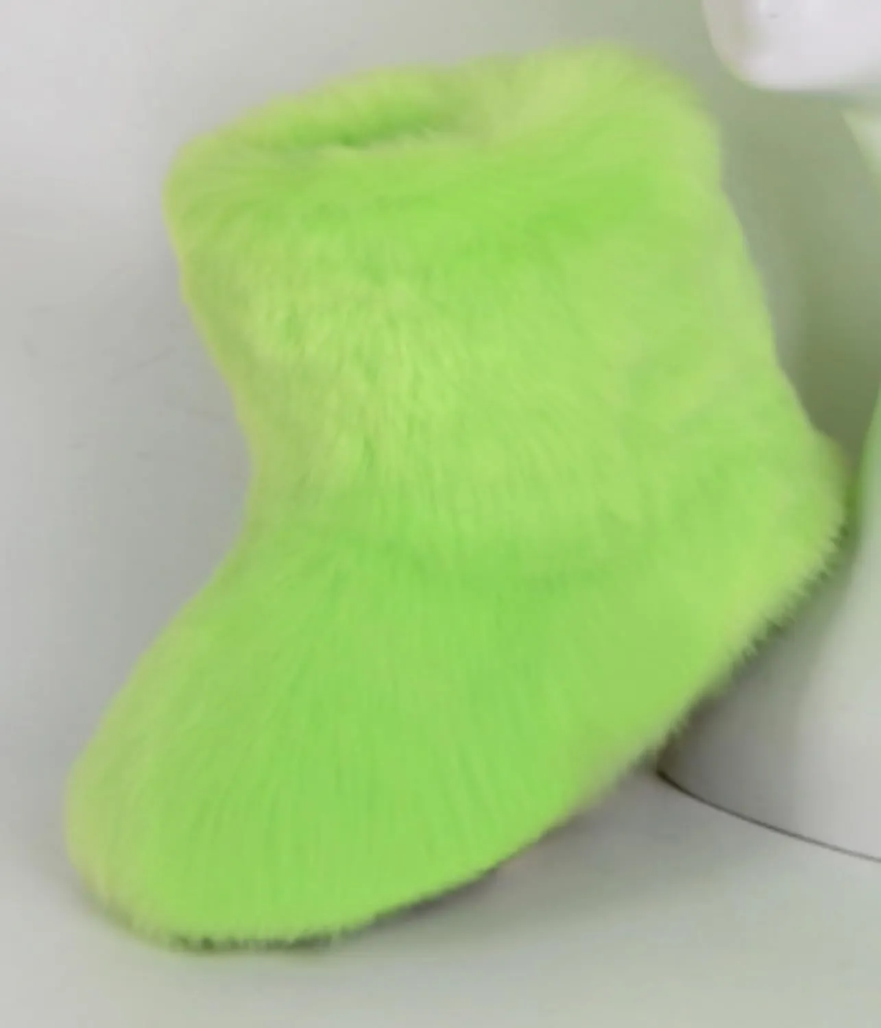 Girls Fluffy Furry Snow Boots Faux Fur Winter Warm Outdoor Boots
