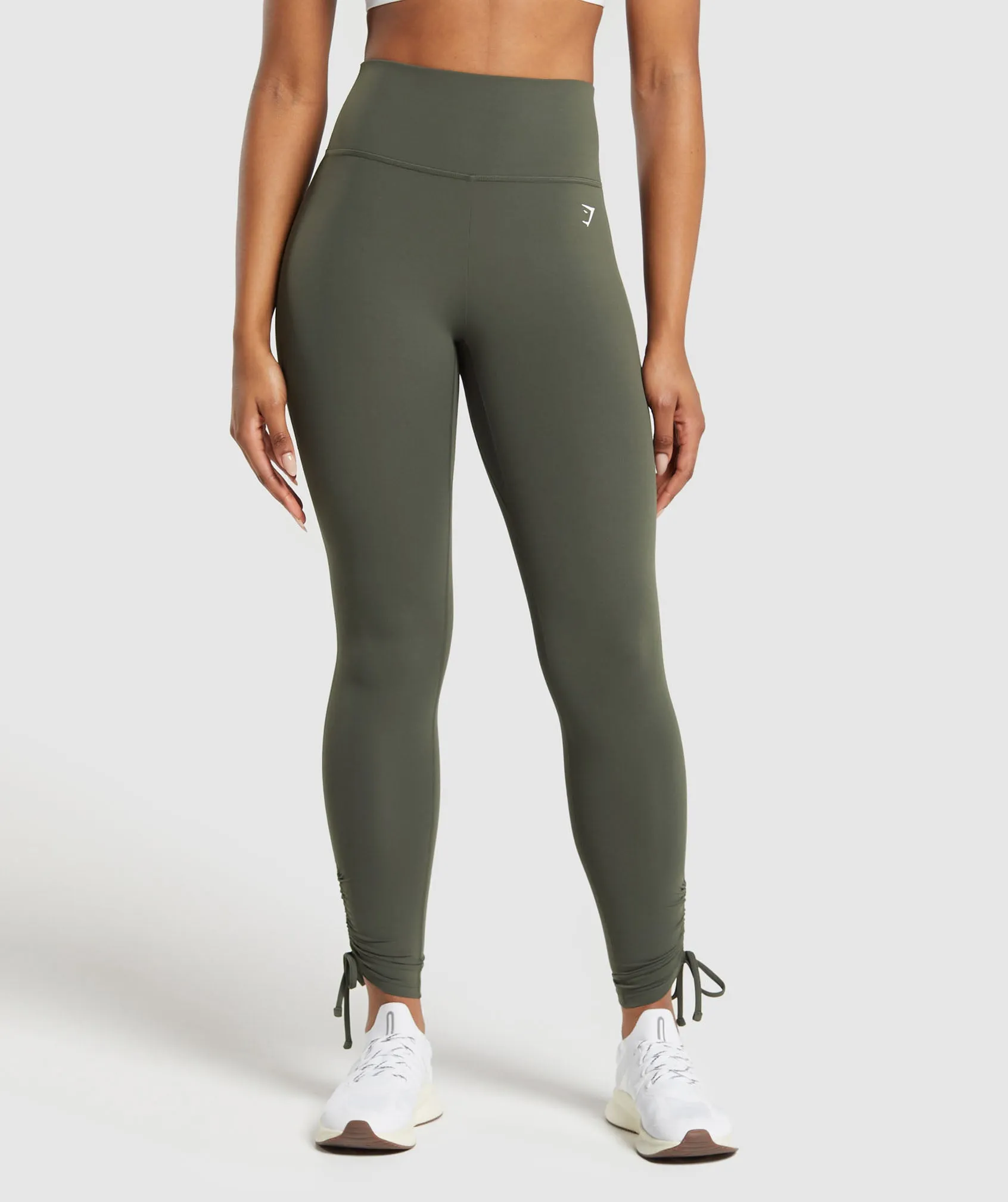 Gymshark Ribbon Ankle Leggings - Strength Green