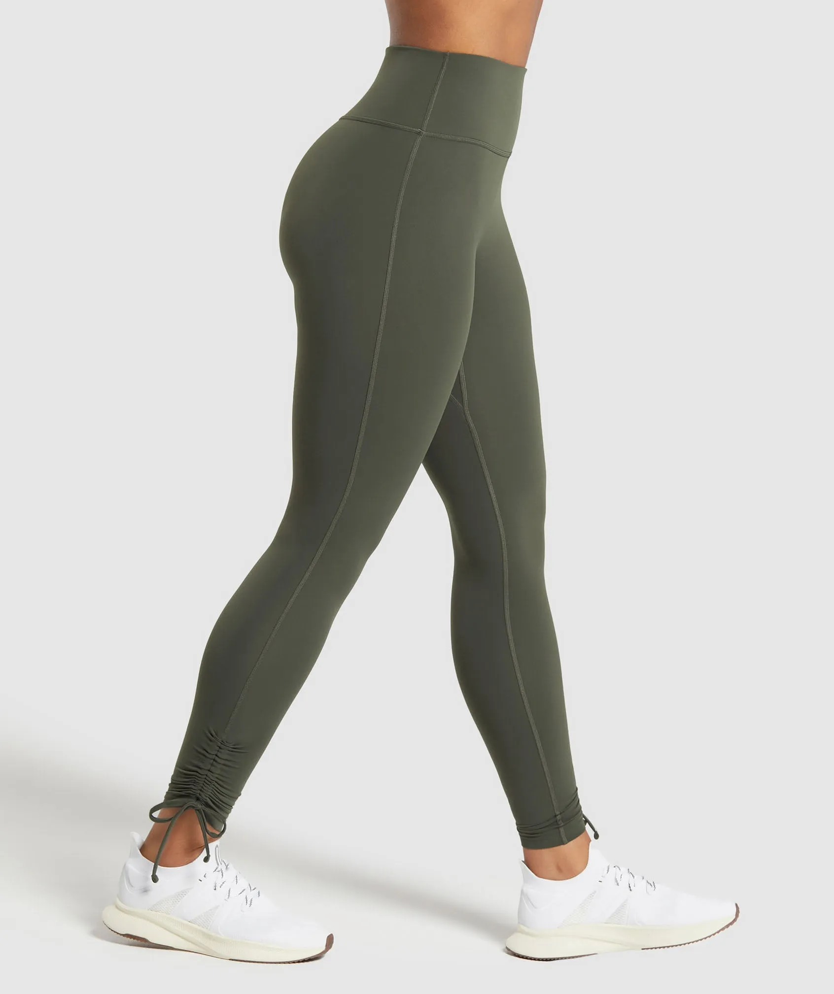 Gymshark Ribbon Ankle Leggings - Strength Green