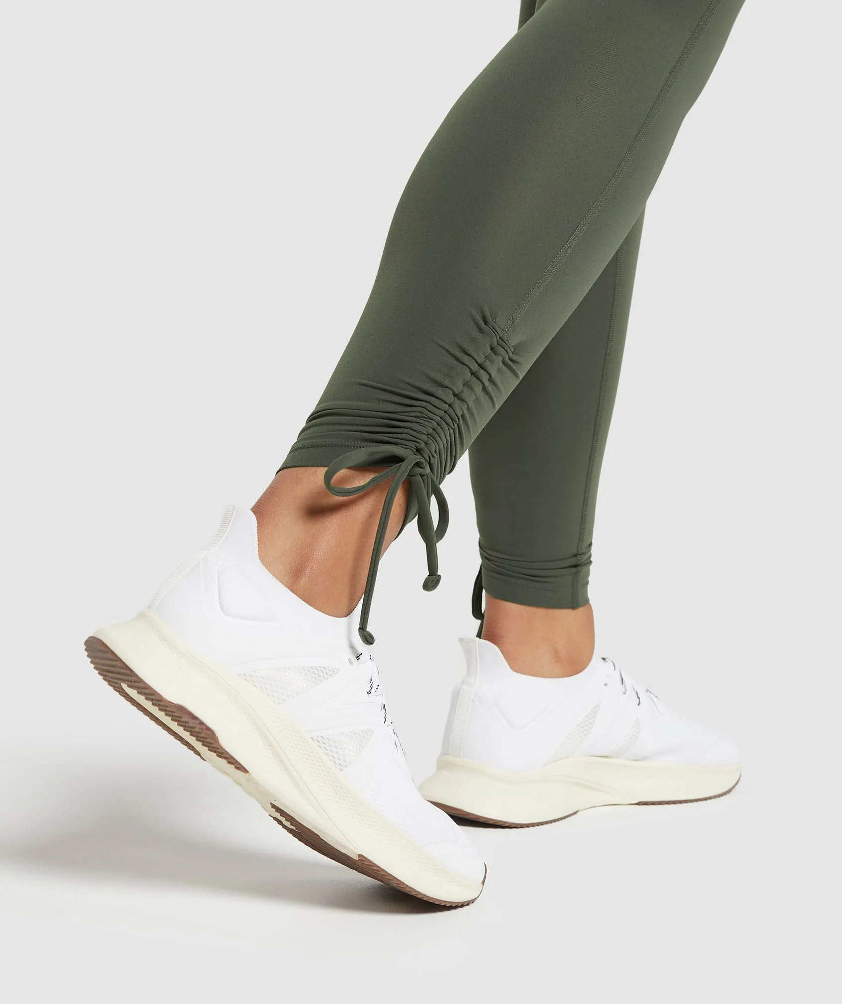 Gymshark Ribbon Ankle Leggings - Strength Green