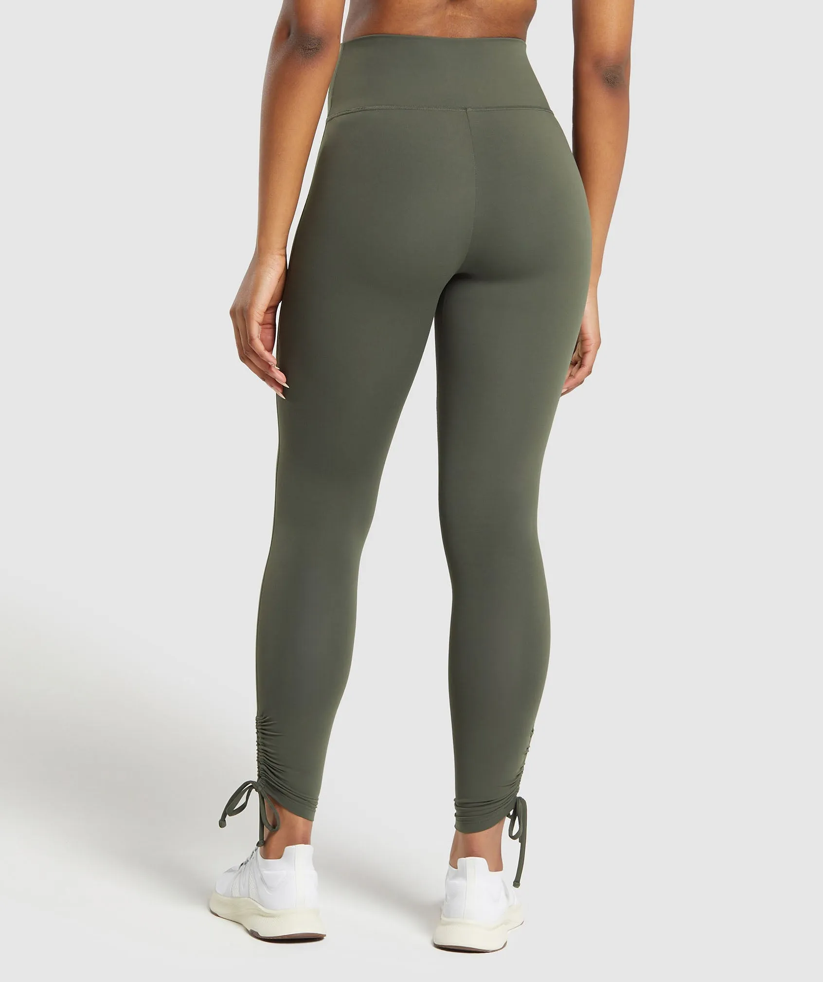 Gymshark Ribbon Ankle Leggings - Strength Green