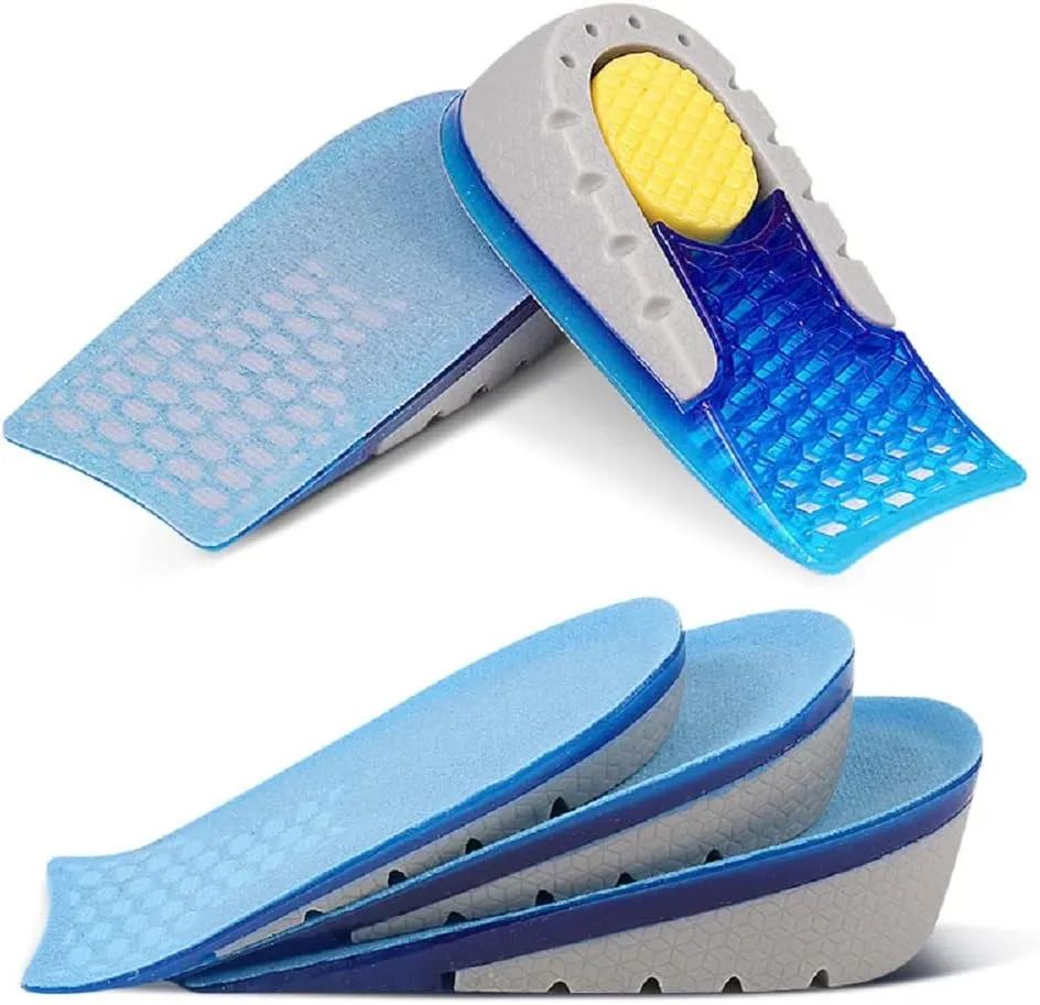 Height Increase Insole Heel Cushion Insert Gel Heel Lift for Leg Length Discrepancy Heel Spurs Heel Pain Sports Injuries Achilles Tendonitis for Women Boots high Tops Trainers -1.5