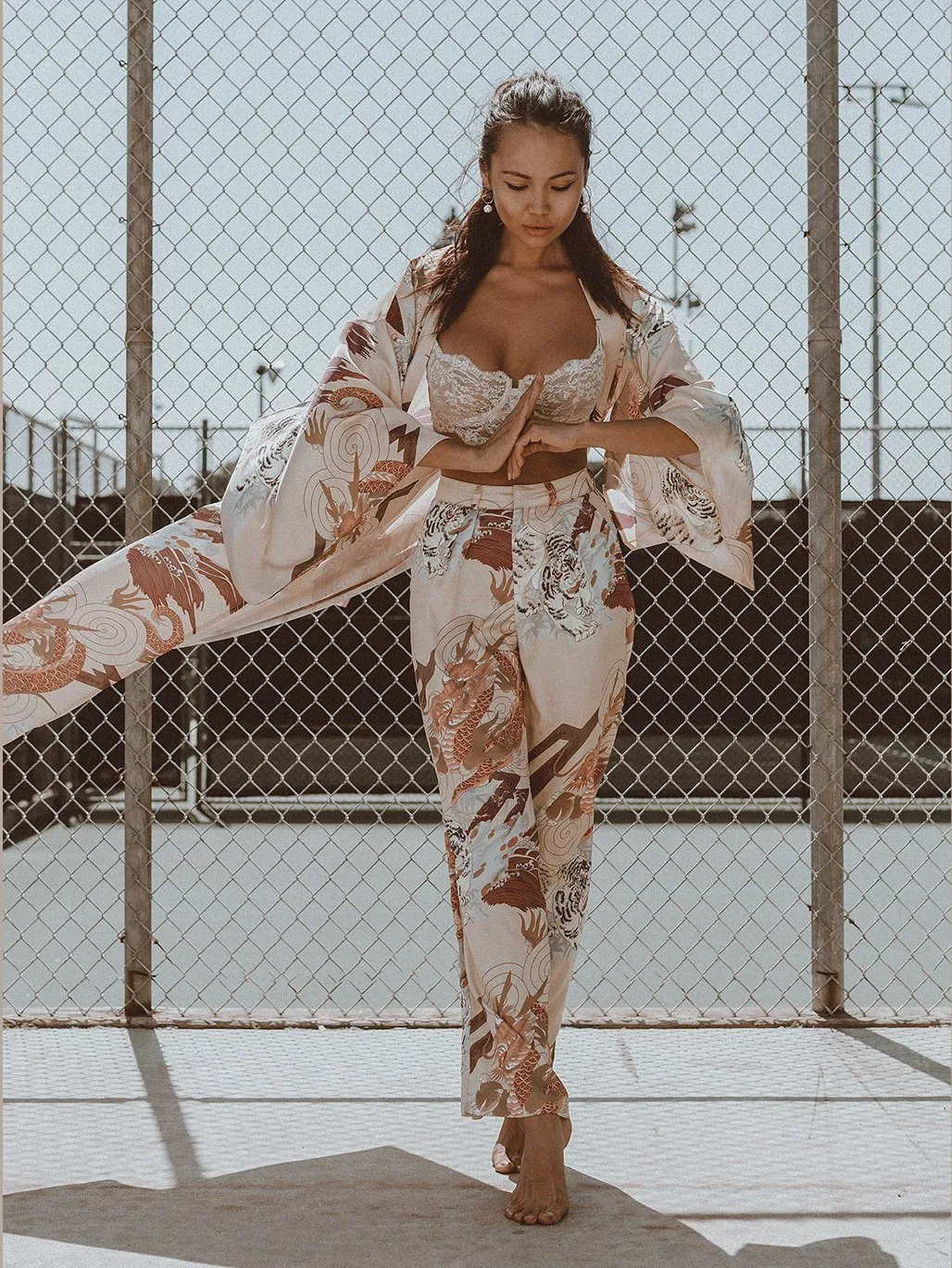 Kayda Satin Robe