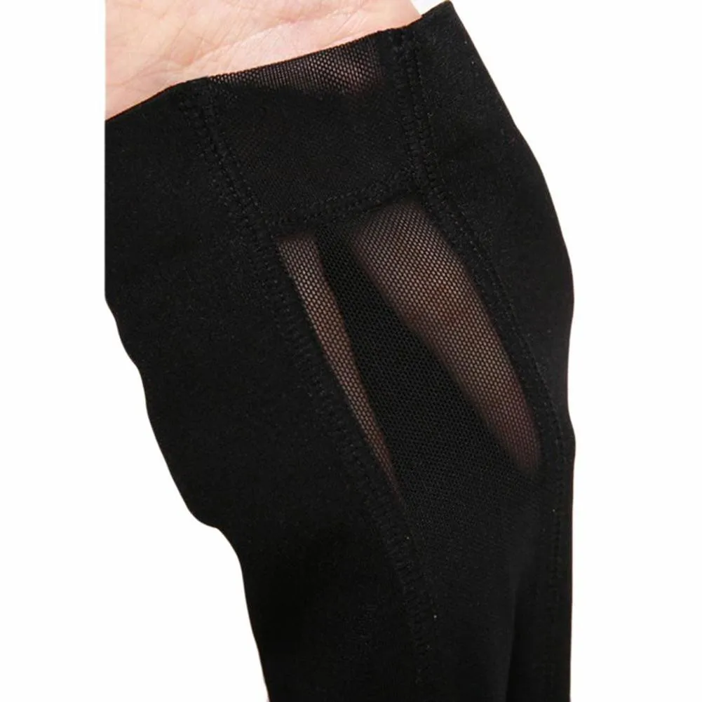 Leggings negros con trasparencia y bolsillo