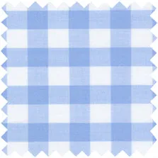 Made-to-Measure Shirt in Sky Gingham Poplin