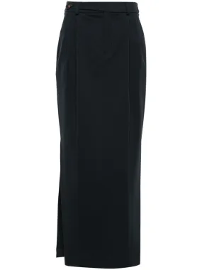pleat-detailing pencil skirt