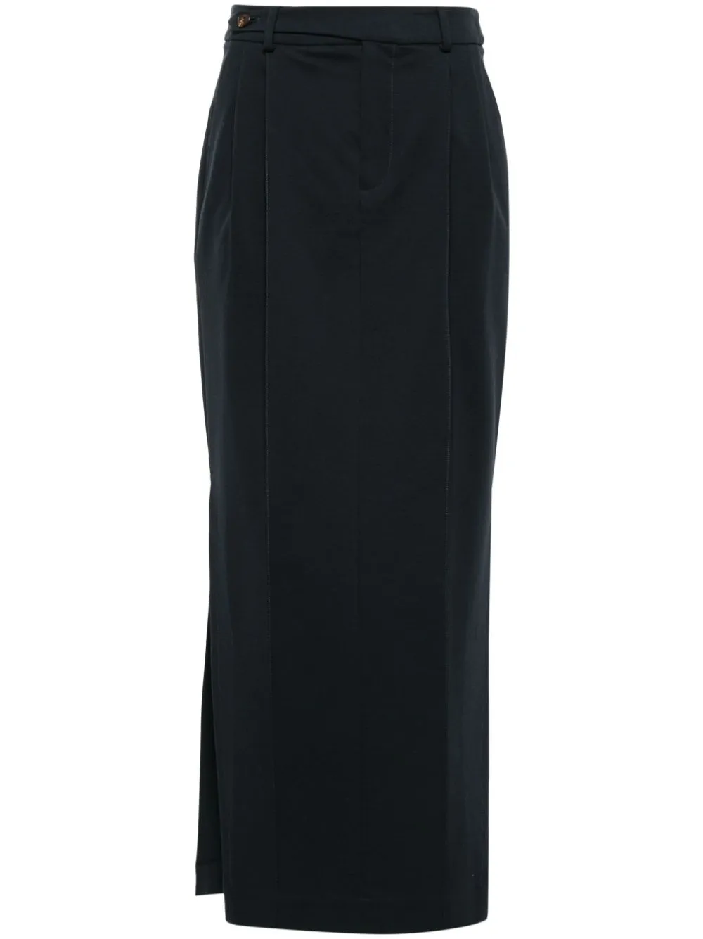 pleat-detailing pencil skirt