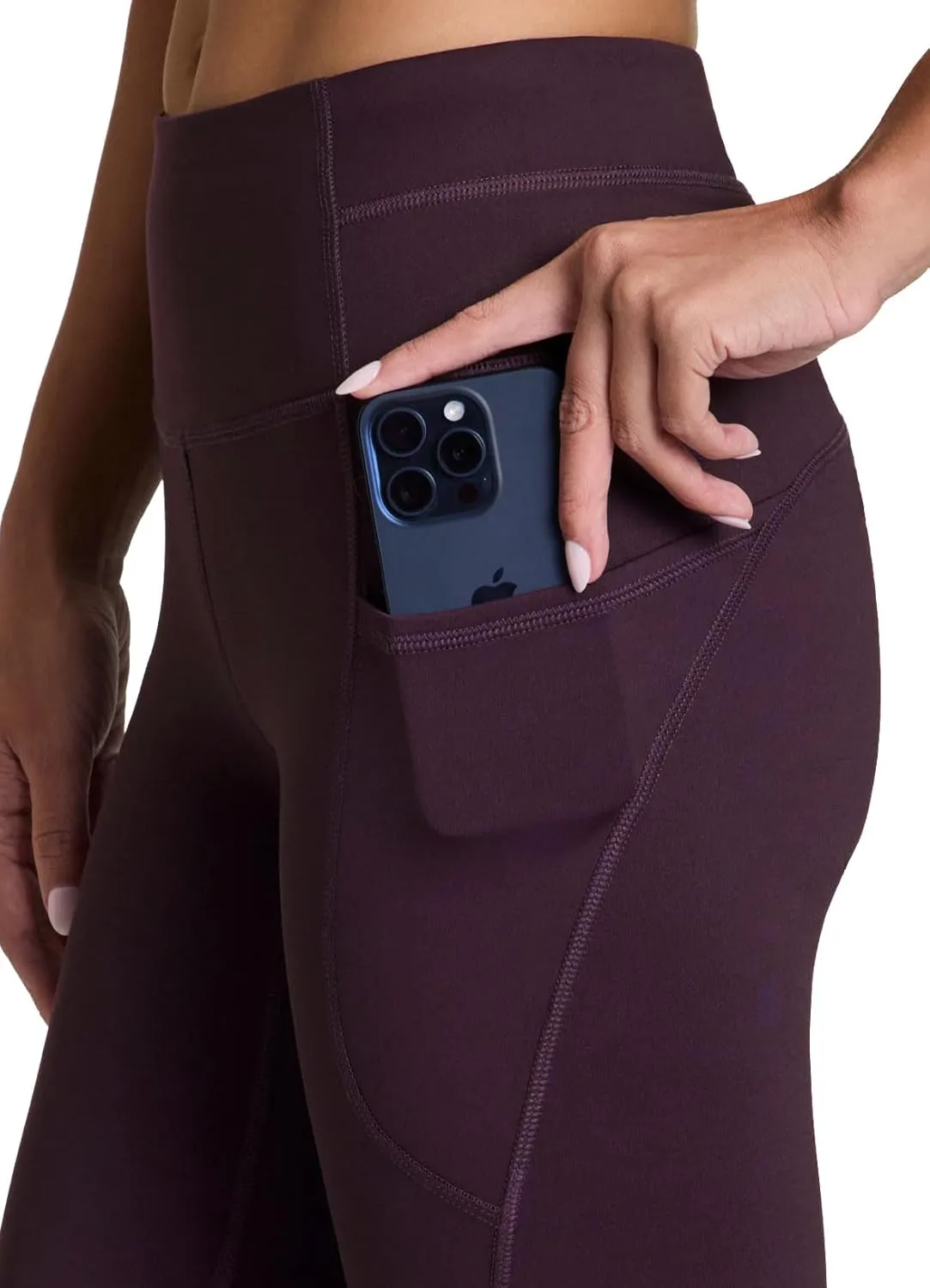 RBX Fleece-Lined Leggings for Women Yoga Pants with Pockets Gym Pants for Cold Weather Full-Length Leggings for Running Yoga