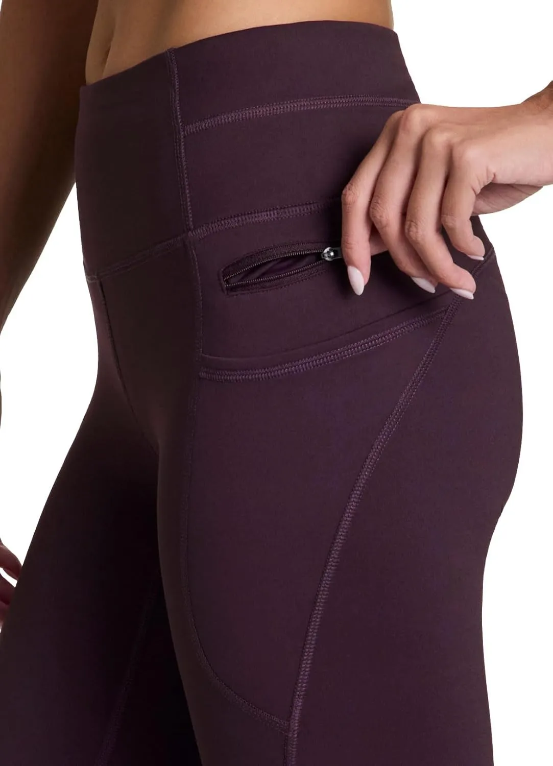 RBX Fleece-Lined Leggings for Women Yoga Pants with Pockets Gym Pants for Cold Weather Full-Length Leggings for Running Yoga