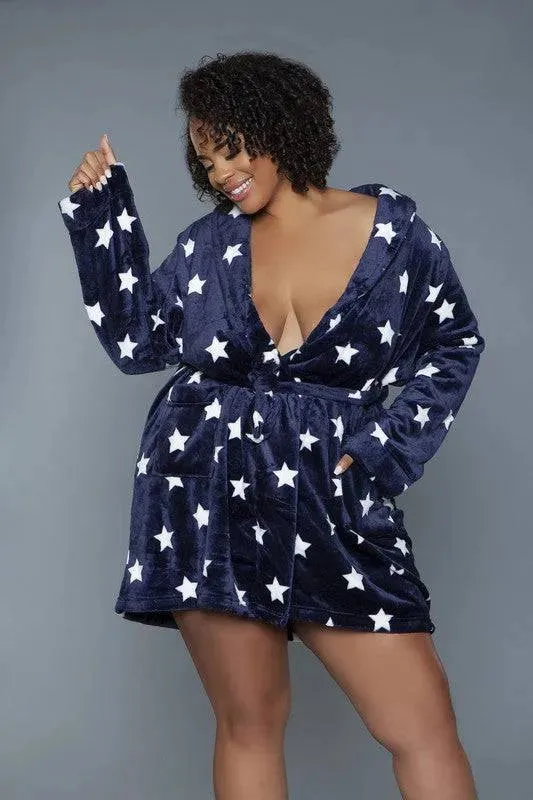 Starry Comfort Kimono Robe