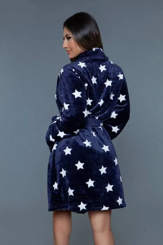 Starry Comfort Kimono Robe