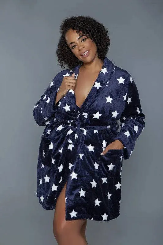 Starry Comfort Kimono Robe