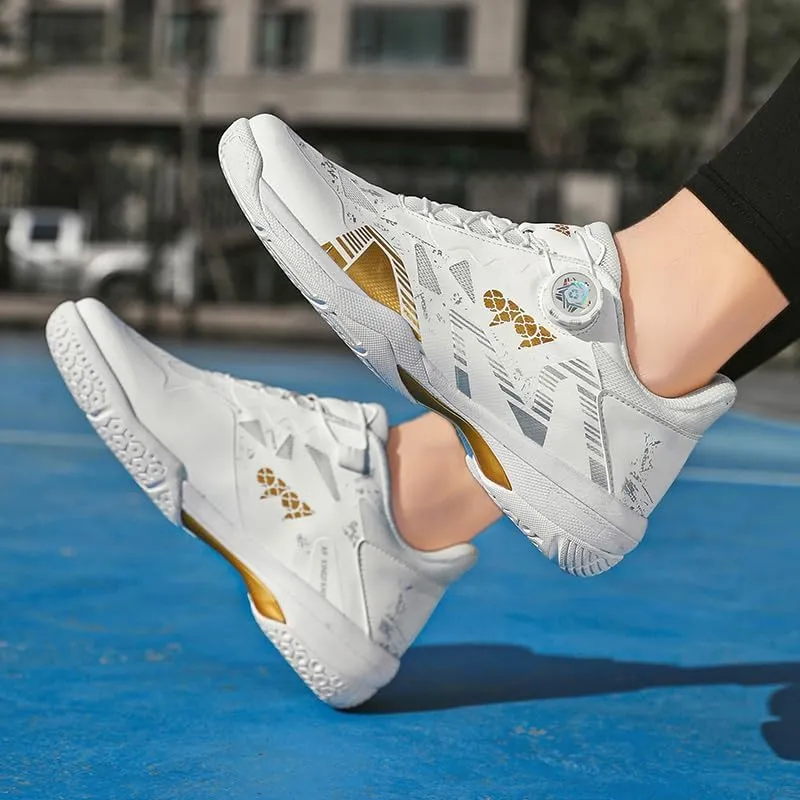 Streamlined Tennis Shoes with Lazy - Style Twist Lock - Performance Meets Ease