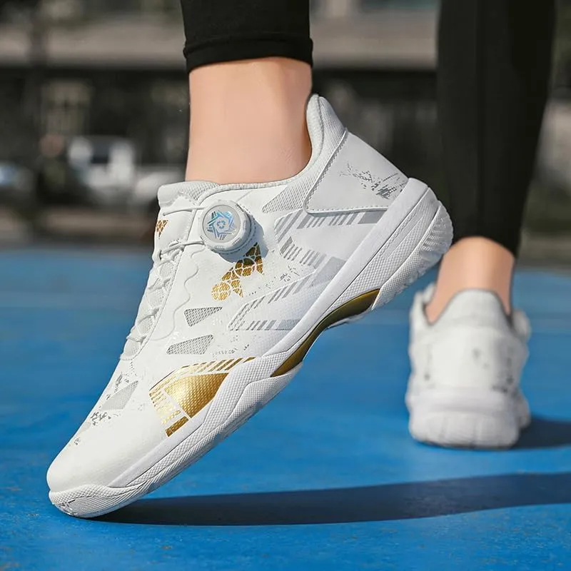 Streamlined Tennis Shoes with Lazy - Style Twist Lock - Performance Meets Ease