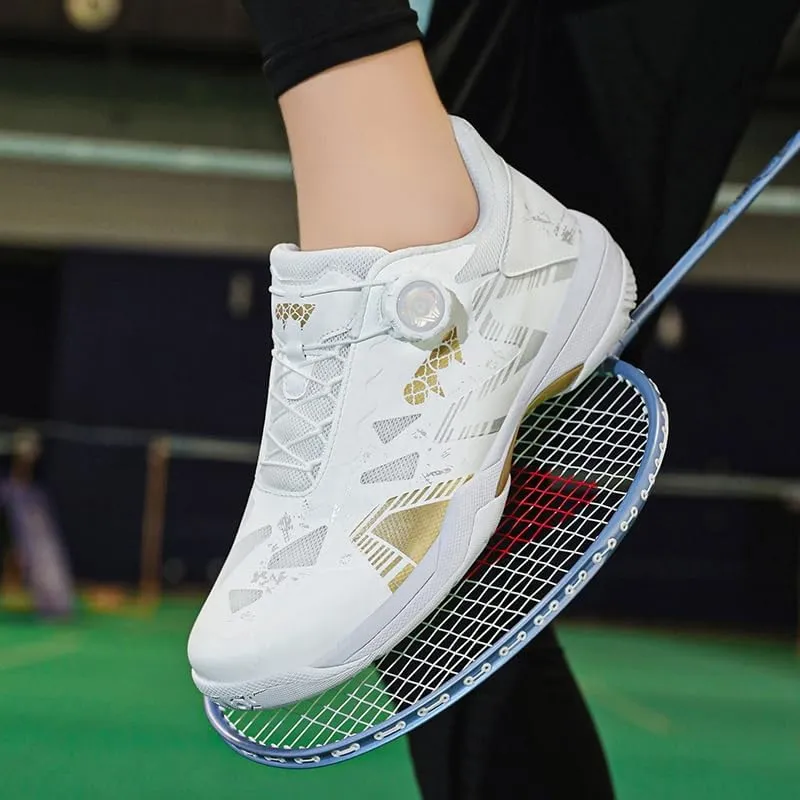 Streamlined Tennis Shoes with Lazy - Style Twist Lock - Performance Meets Ease