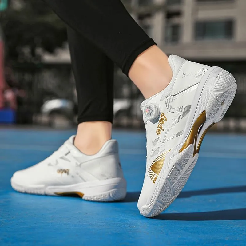Streamlined Tennis Shoes with Lazy - Style Twist Lock - Performance Meets Ease