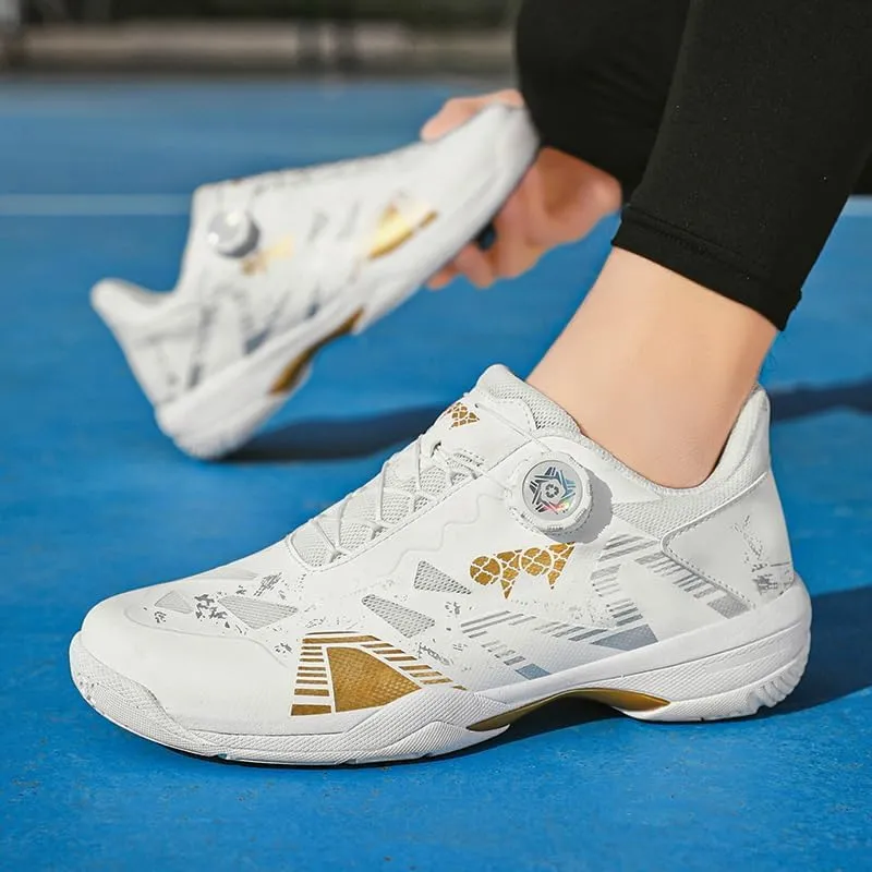 Streamlined Tennis Shoes with Lazy - Style Twist Lock - Performance Meets Ease
