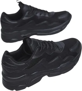Women's Breathable Mesh Sneakers - Casual Lace-Up Running Shoes, Lightweight & Comfortable for All Seasons