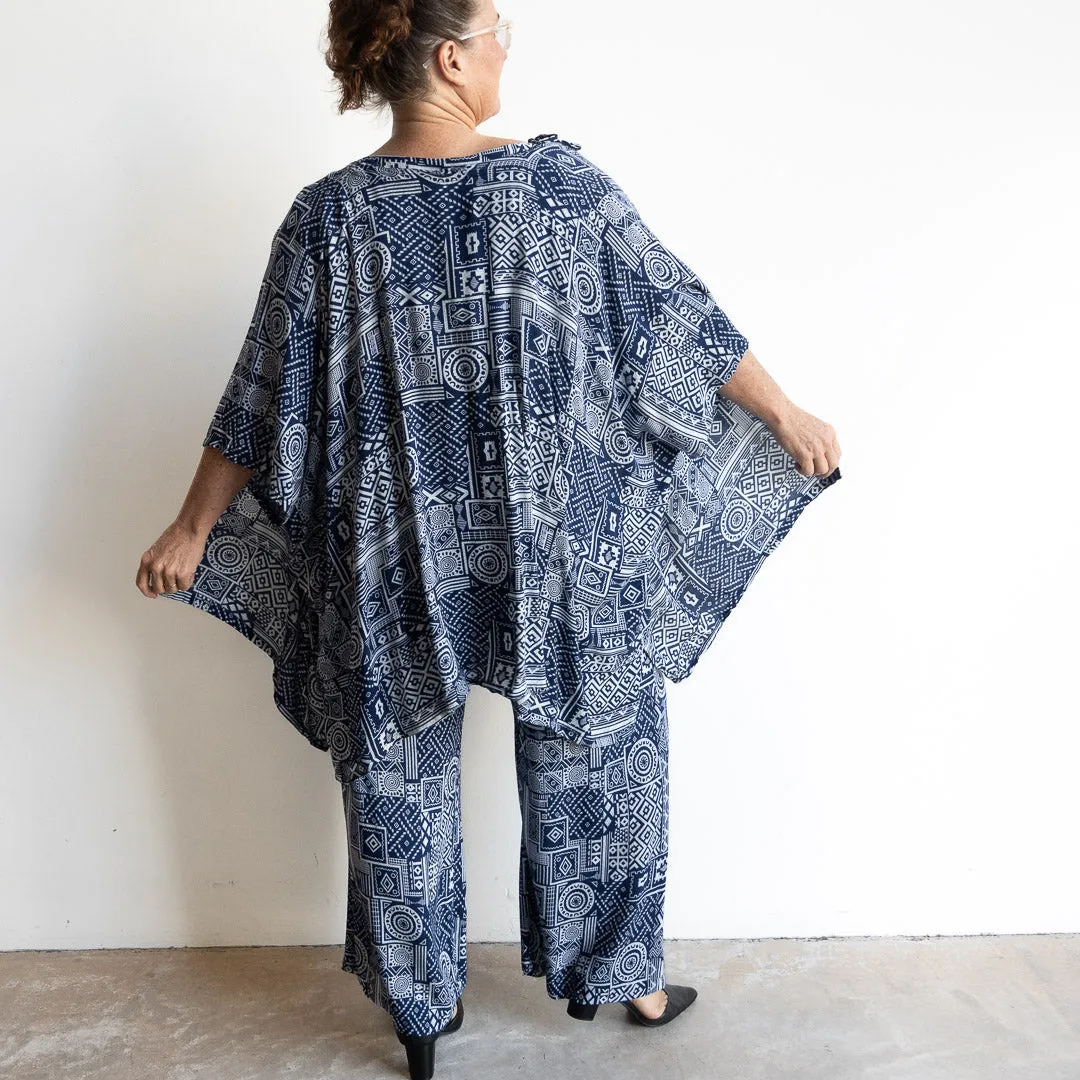 Zen Kimono Wrap - Geometric